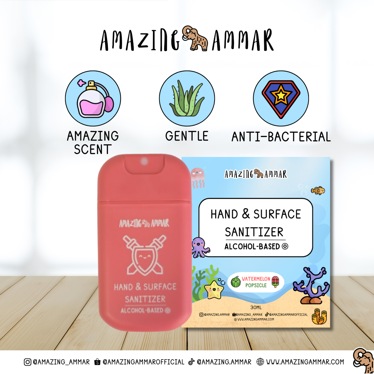 Hand & Surface Sanitizer (Alcohol Based)