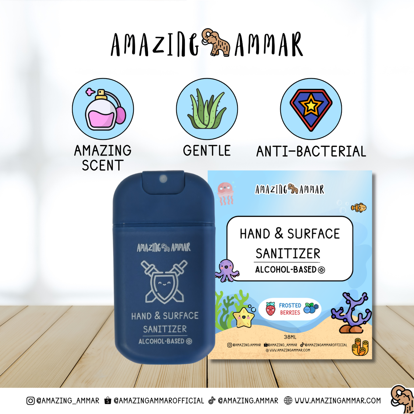 🎁 Hand & Surface Sanitizer (Alcohol Based) (100% off)