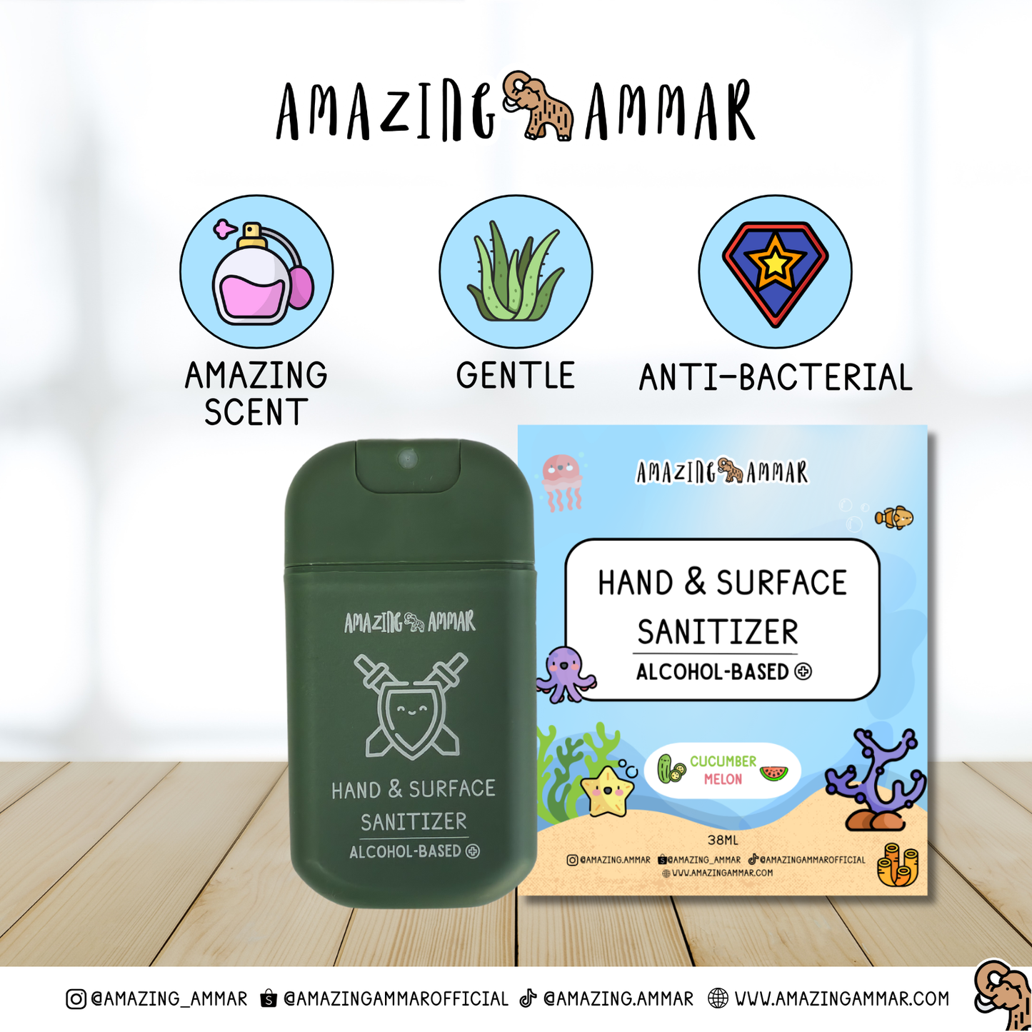 Hand & Surface Sanitizer (Alcohol Based)